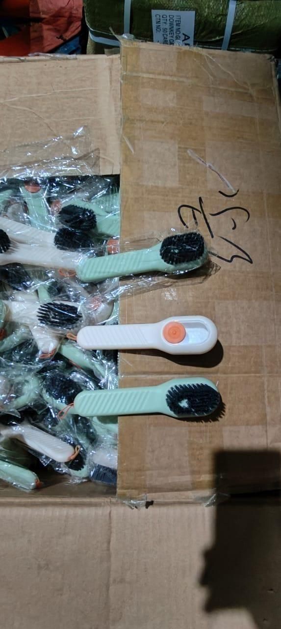 Soap Dispensing Cleaning Brush with Handle