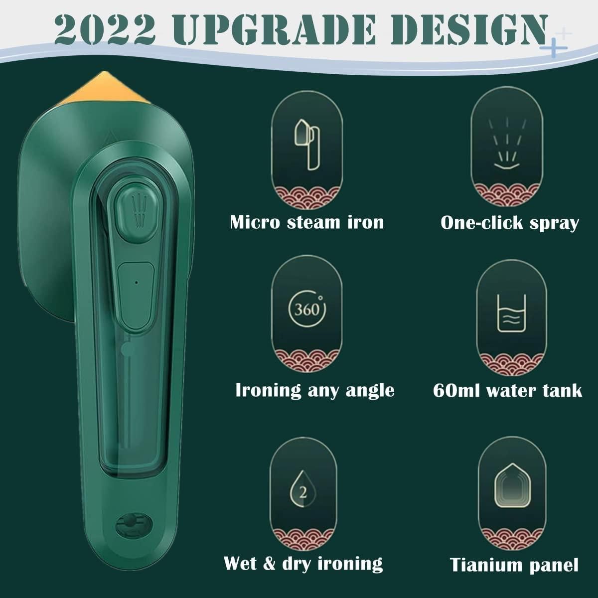 Portable Mini Travel Iron Steamer – Quick Wrinkle Removal On the Go!