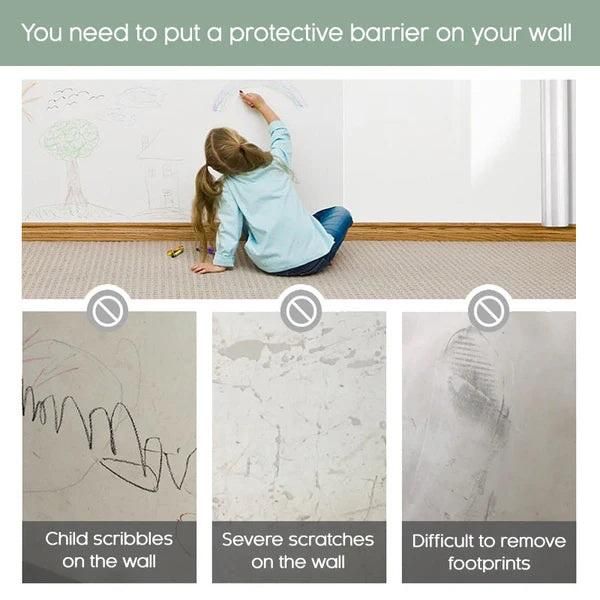 Self-Adhesive Transparent Electrostatic Wall Protection Film (Pack of 2)