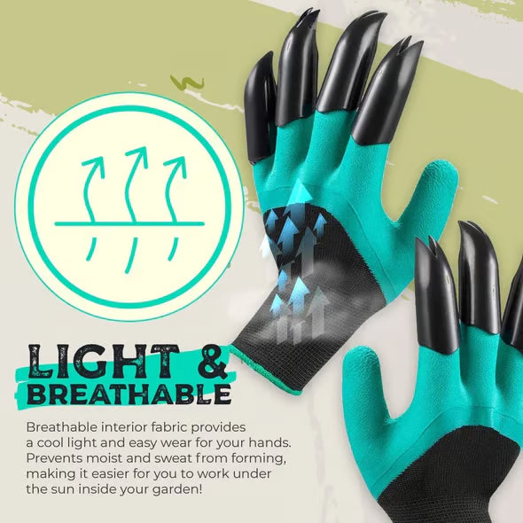 Green Thumb™ Waterproof Gardening Gloves With Claws