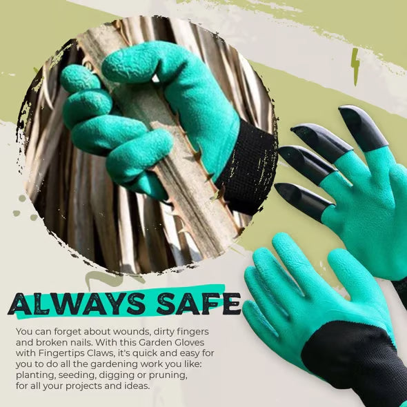 Green Thumb™ Waterproof Gardening Gloves With Claws