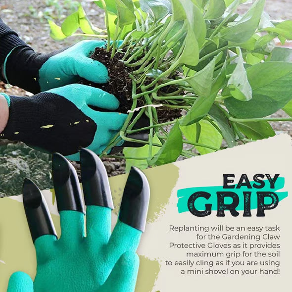 Green Thumb™ Waterproof Gardening Gloves With Claws