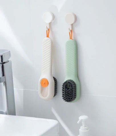 Soap Dispensing Cleaning Brush with Handle
